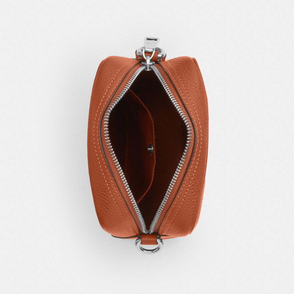 Coach Tristan Crossbody Bag 14 Silver Amber Brown