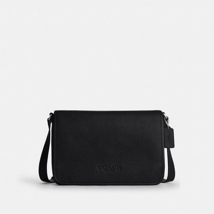 Coach Colby Messenger Bag 32 Silver Black