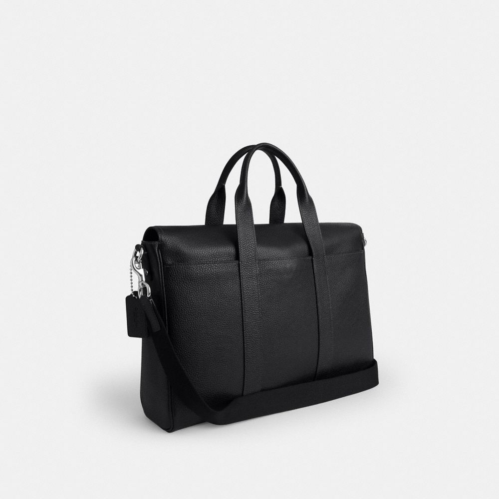 Coach Sullivan Portfolio Brief Silver/Black