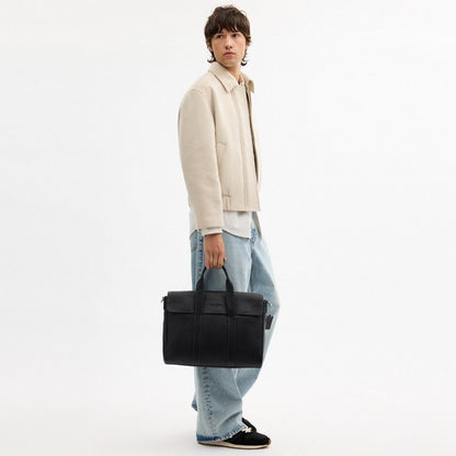 Coach Sullivan Portfolio Brief Silver/Black