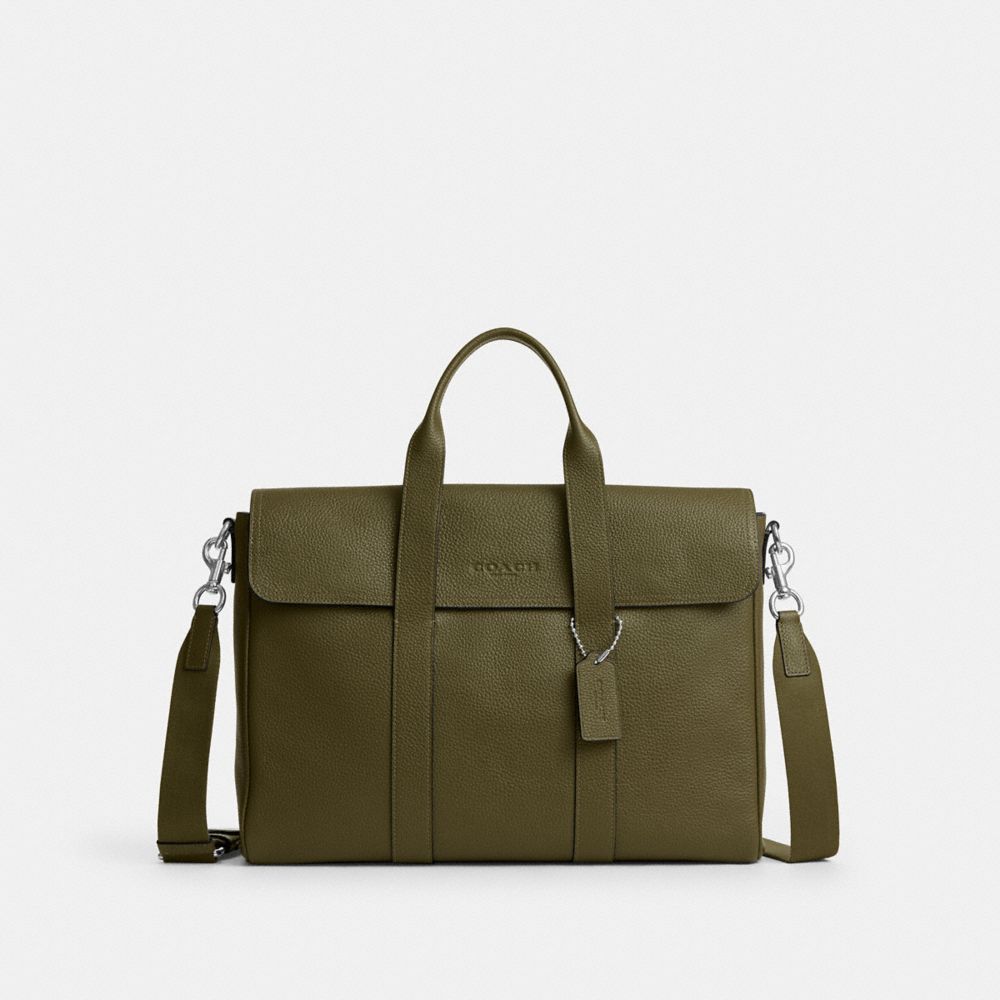 Coach Sullivan Portfolio Brief Silver/Olive