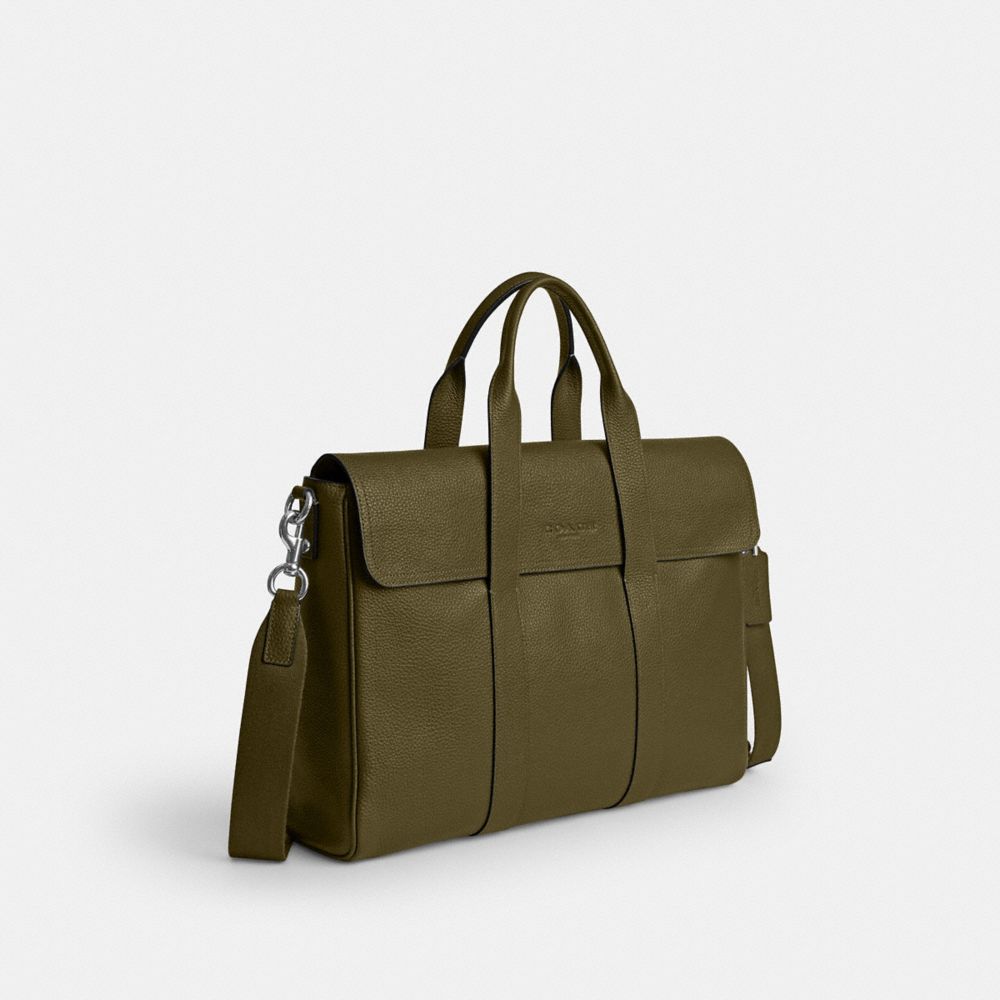 Coach Sullivan Portfolio Brief Silver/Olive
