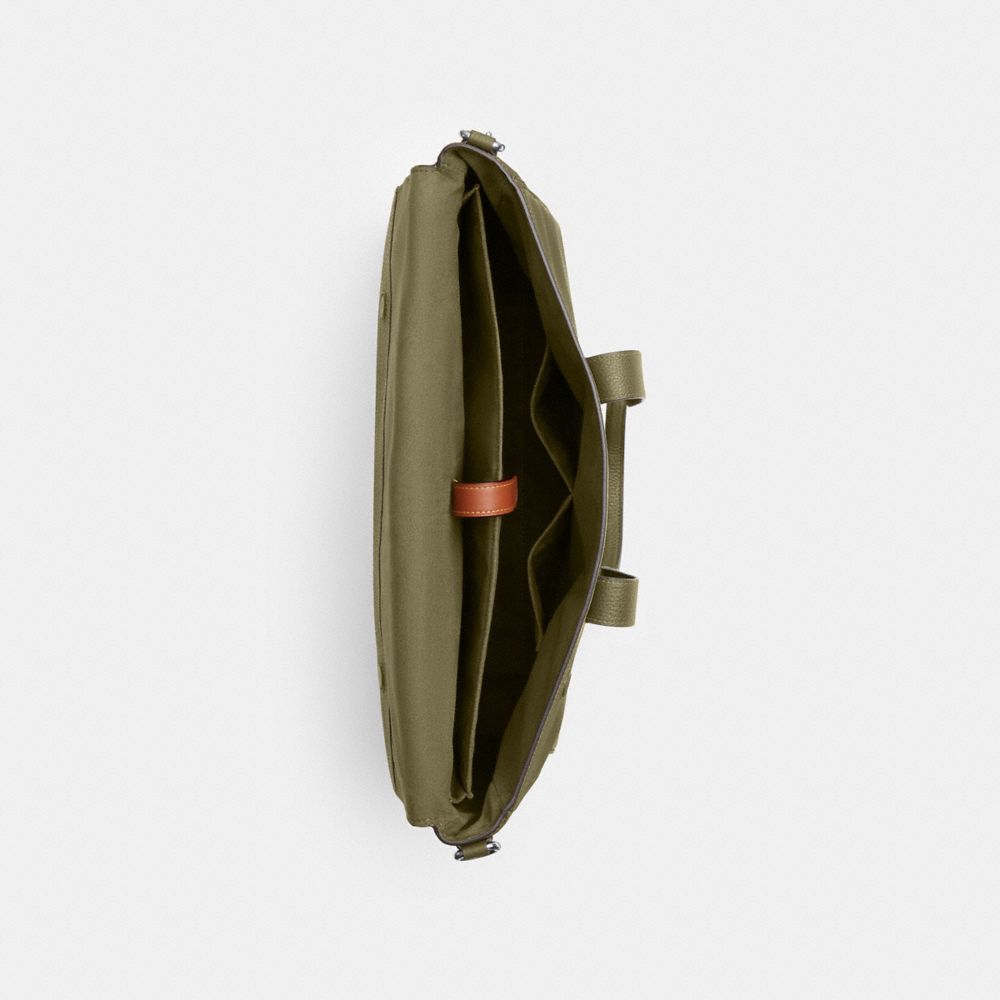 Coach Sullivan Portfolio Brief Silver/Olive