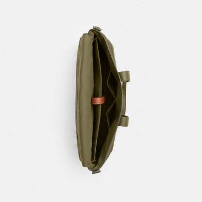Coach Sullivan Portfolio Brief Silver/Olive