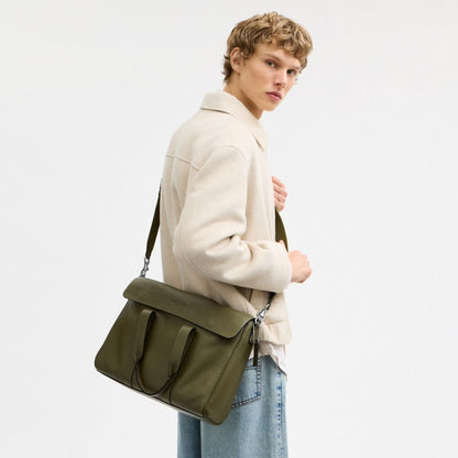 Coach Sullivan Portfolio Brief Silver/Olive