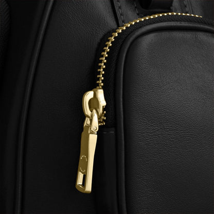 Coach Rowan Satchel Bag With Pockets Gold/Black