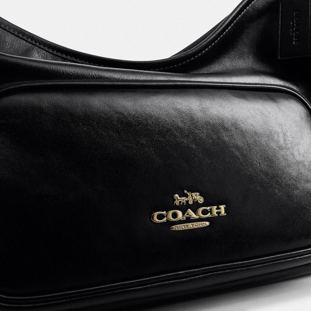 Coach Laurel Shoulder Bag With Pockets Gold/Black