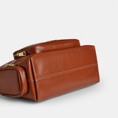 Coach Laurel Shoulder Bag With Pockets Gold/Cinnamon