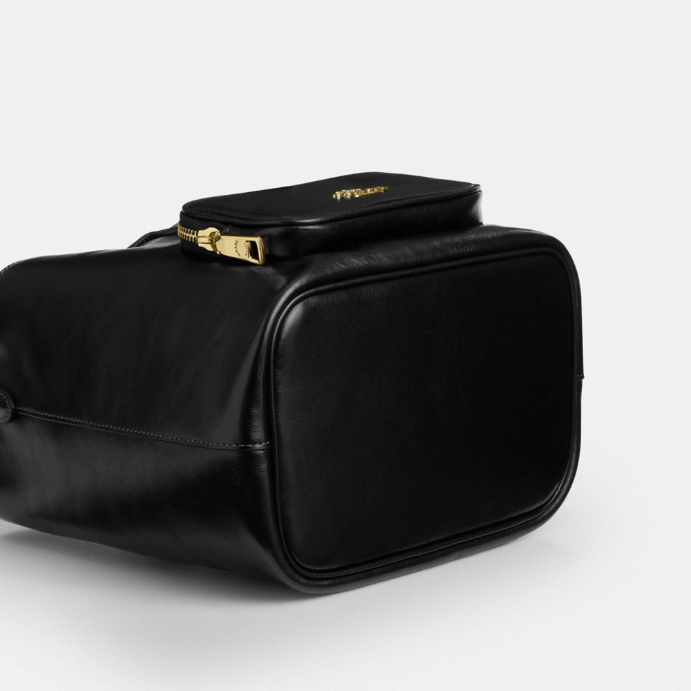 Coach Rowan Bucket Bag With Pocket Gold/Black