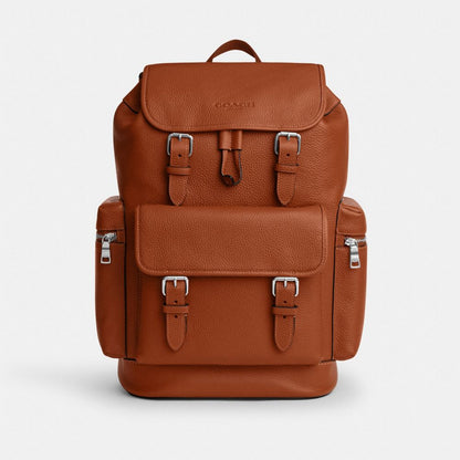 Coach Sprint Backpack Silver Amber Brown