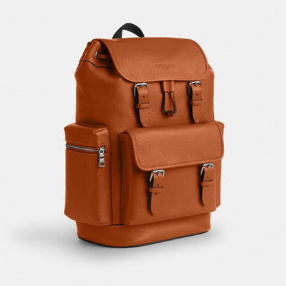 Coach Sprint Backpack Silver Amber Brown