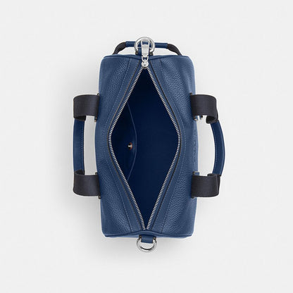 Coach Explorer Duffle Bag 28 Silver Deep Blue