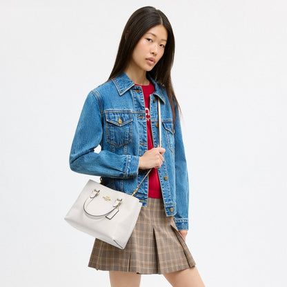 Coach Station Carryall Bag Gold Chalk