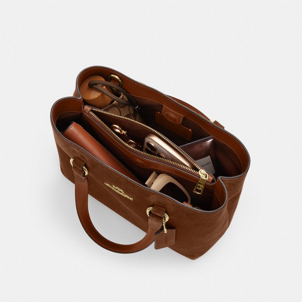 Coach Station Carryall Bag Gold/Warm Brown