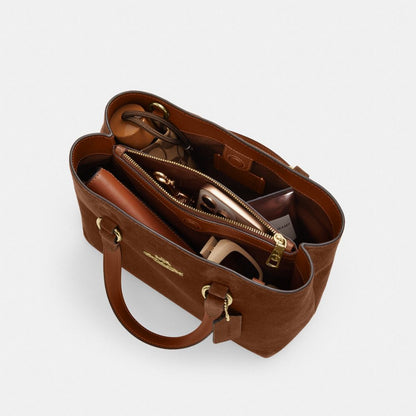 Coach Station Carryall Bag Gold/Warm Brown
