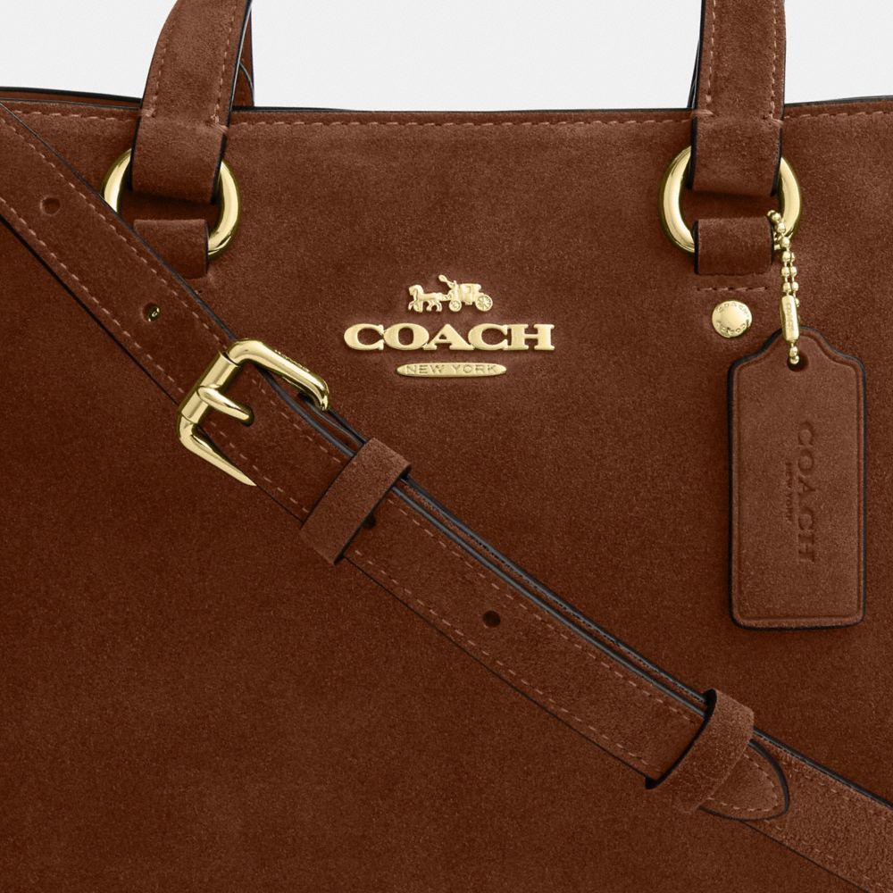 Coach Station Carryall Bag Gold/Warm Brown