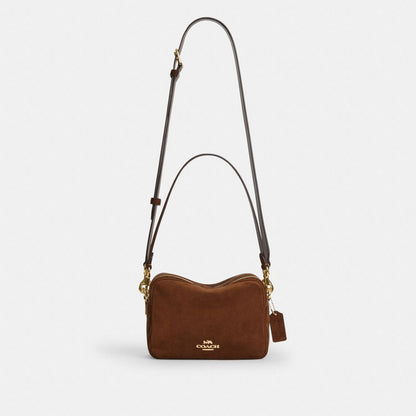 Coach Carey Crossbody Bag Gold/Warm Brown