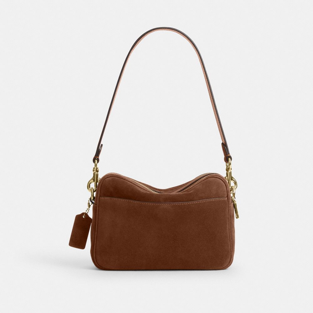 Coach Carey Crossbody Bag Gold/Warm Brown
