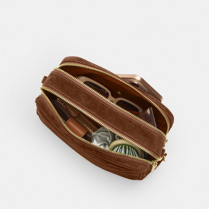Coach Carey Crossbody Bag Gold/Warm Brown
