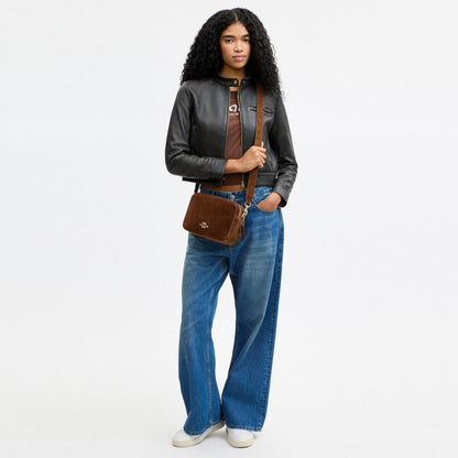 Coach Carey Crossbody Bag Gold/Warm Brown
