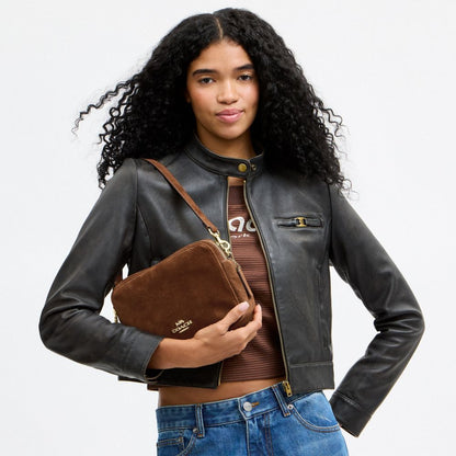 Coach Carey Crossbody Bag Gold/Warm Brown