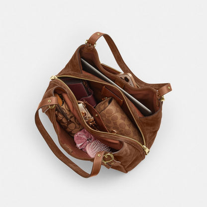 Coach Erin Shoulder Bag Gold/Warm Brown