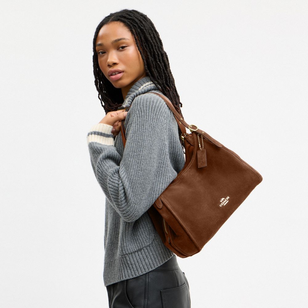 Coach Erin Shoulder Bag Gold/Warm Brown