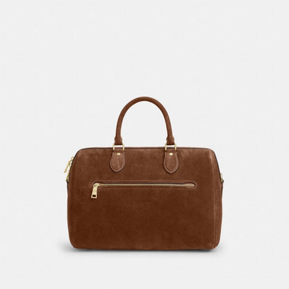 Coach Rowan Large Satchel Bag Gold/Warm Brown