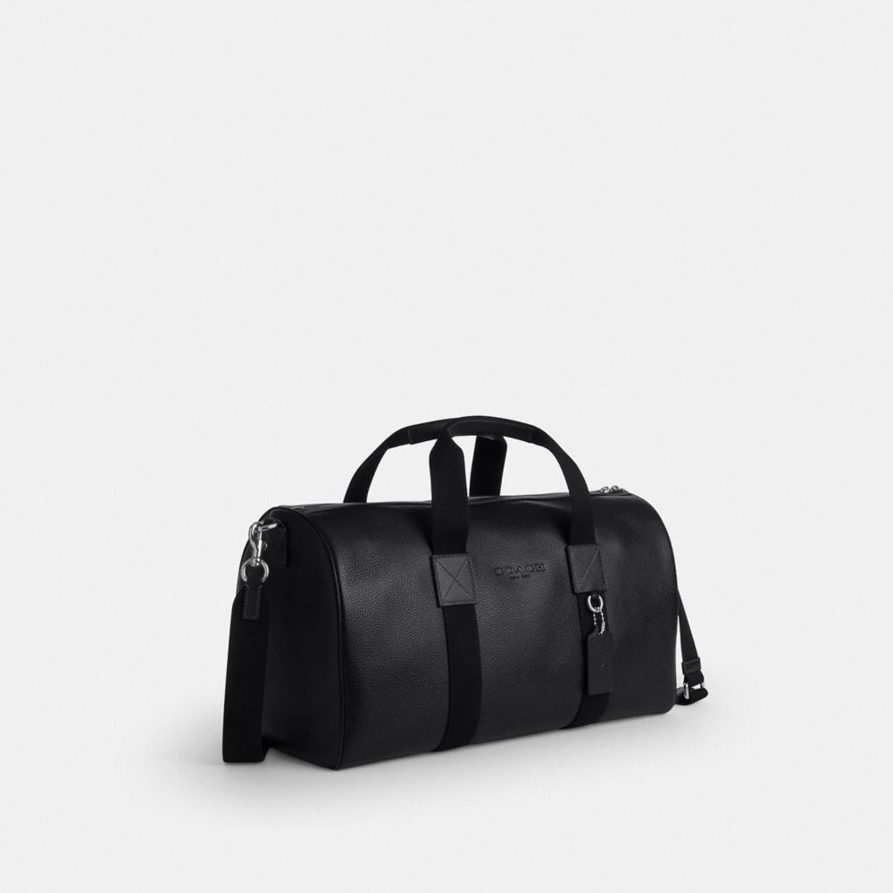 Coach Explorer Duffle Bag 45 Silver Black