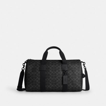 Coach Explorer Duffle Bag 45 In Signature Canvas Matte Black/Black Signature