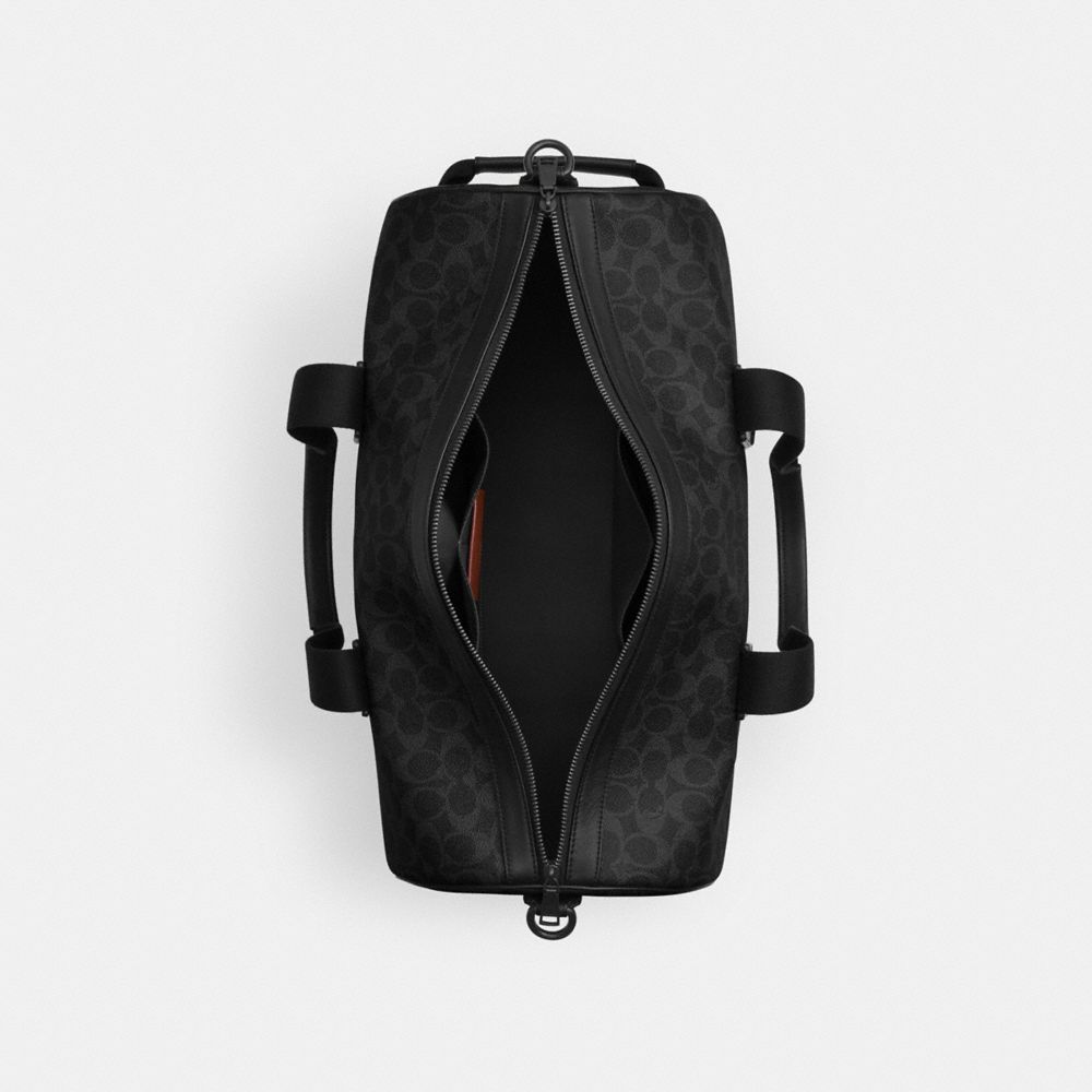 Coach Explorer Duffle Bag 45 In Signature Canvas Matte Black/Black Signature