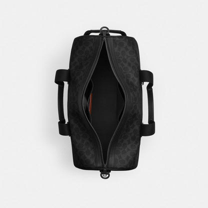 Coach Explorer Duffle Bag 45 In Signature Canvas Matte Black/Black Signature