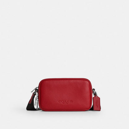 Coach Colton Crossbody Bag 19 Silver/Poppy