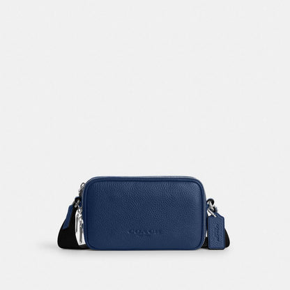 Coach Colton Crossbody Bag 19 Silver/Deep Blue