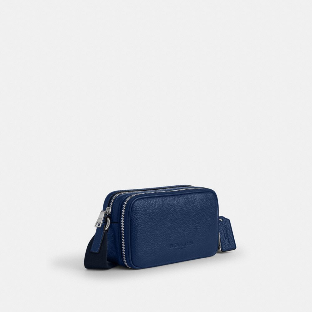 Coach Colton Crossbody Bag 19 Silver/Deep Blue