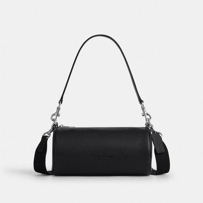 Coach Andre Barrel Bag 24 Silver Black
