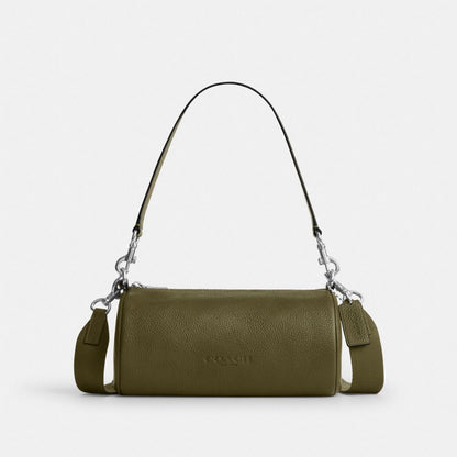Coach Andre Barrel Bag 24 Silver Olive