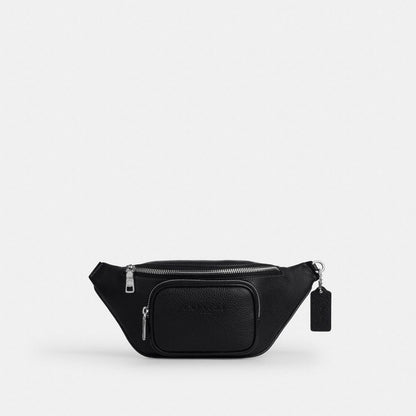 Coach Travis Belt Bag 30 Silver Black