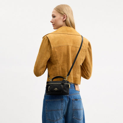 Coach Rainer Crossbody Bag 18 With Pocket Gold/Black
