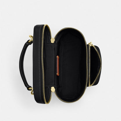 Coach Rainer Crossbody Bag 18 With Pocket Gold/Black
