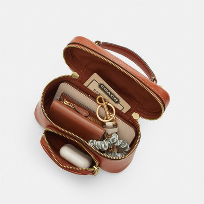 Coach Rainer Crossbody Bag 18 With Pocket Gold/Cinnamon