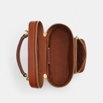 Coach Rainer Crossbody Bag 18 With Pocket Gold/Cinnamon