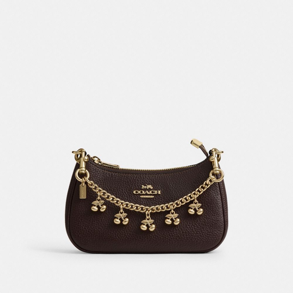 Coach Bag Charm Chain With Cherry Charms Gold Gold