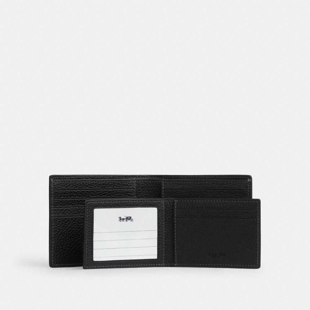 Coach 3-In-1 Wallet In Signature Leather Black