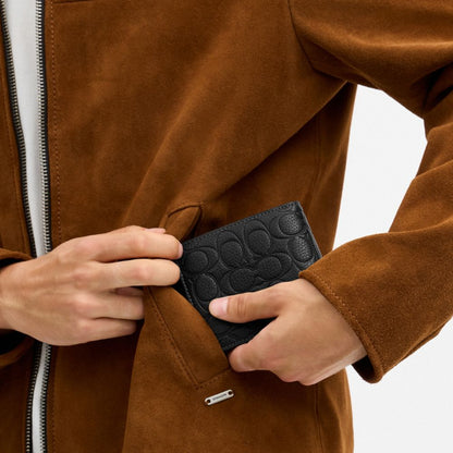 Coach 3-In-1 Wallet In Signature Leather Black