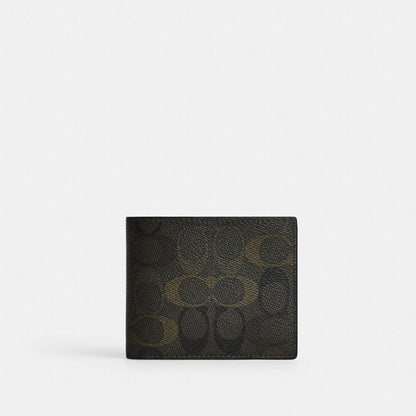 Coach 3-In-1 Wallet In Signature Camo Print Green