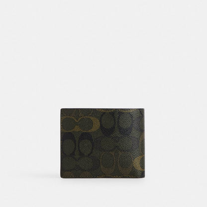 Coach 3-In-1 Wallet In Signature Camo Print Green