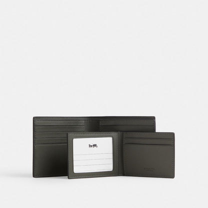 Coach 3-In-1 Wallet In Signature Camo Print Green