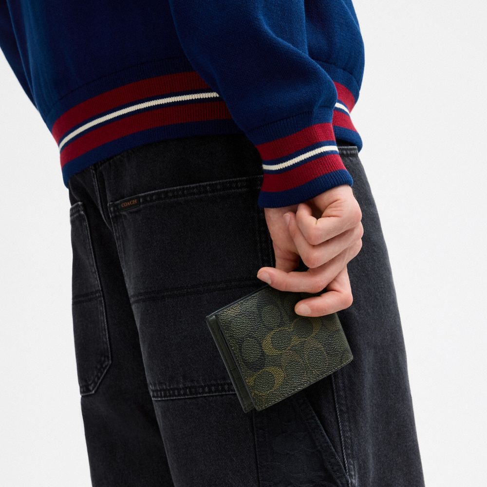 Coach 3-In-1 Wallet In Signature Camo Print Green
