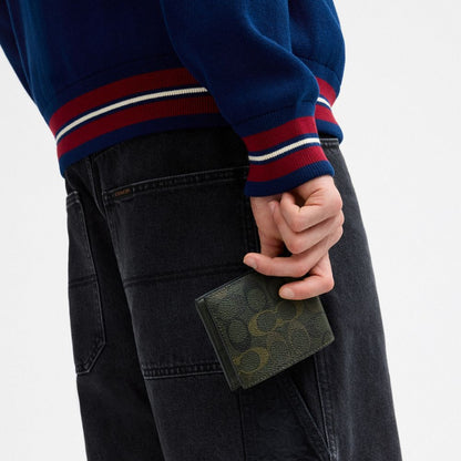 Coach 3-In-1 Wallet In Signature Camo Print Green